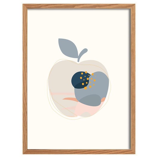 obrazy i plakaty do pokoju dziecięcego Obrazek Apple Shape 30X40CM