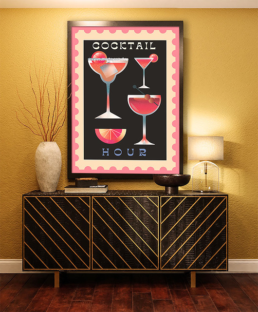 plakaty Plakat Cocktail Hour - fine art