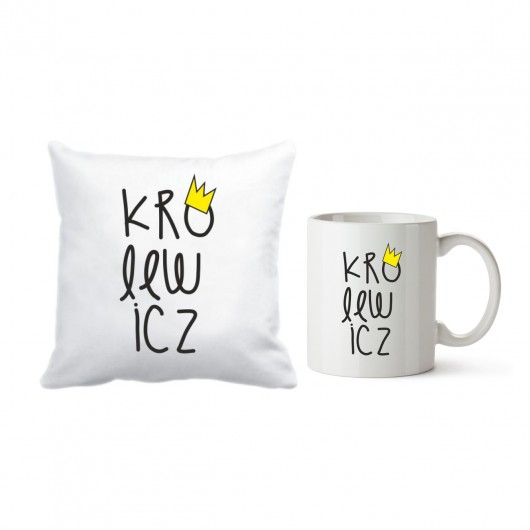 zestaw. kubek i poszewka. Królewicz Love Life and Forest