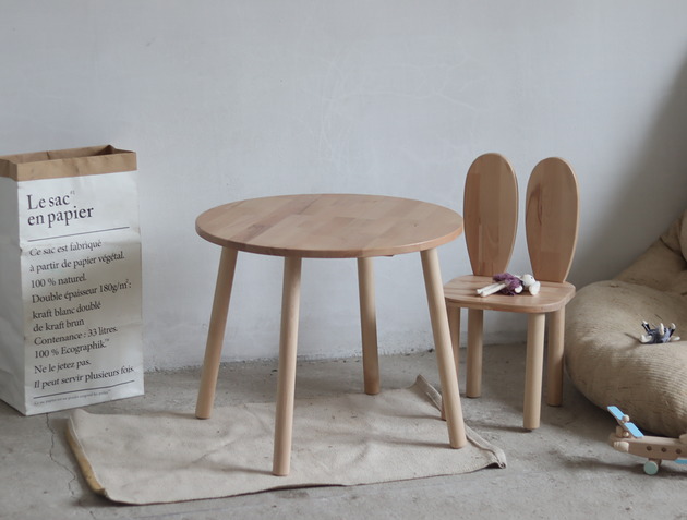 meble do pokoju dziecka Krzesełko zajączek woody + stolik komplet
