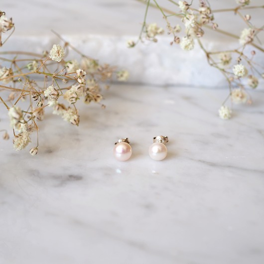 Kolczyki srebrne MiniDot - zam in MEIKA PEARLS