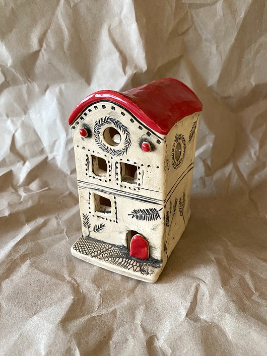 świeczniki i świece Kamieniczka ceramiczna na świeczkę