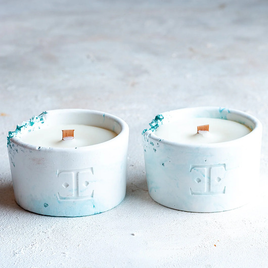 świeczniki i świece Zestaw 2 świeczek Ocean Wave