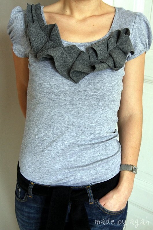 Wide Grey Ruffle 40 made by agah