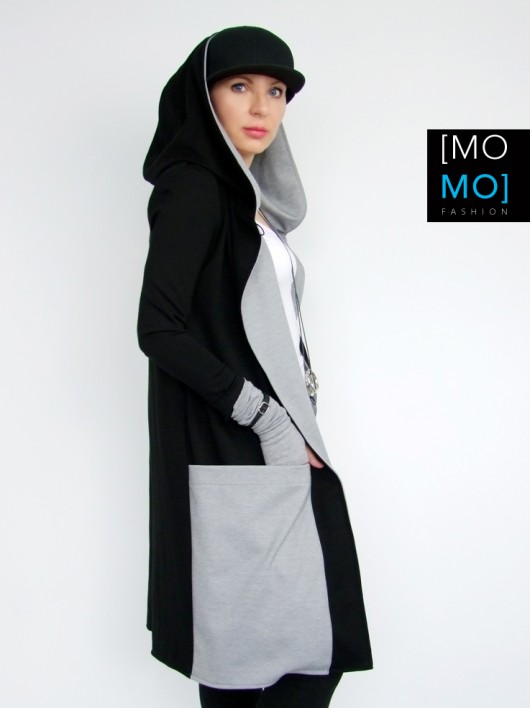 NOWA KOLEKCJA Płaszczyk z kapturem by momo momo fashion