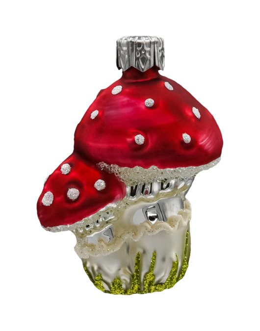 ozdoby choinkowe Bombka choinkowa: Muchomorki w trawie