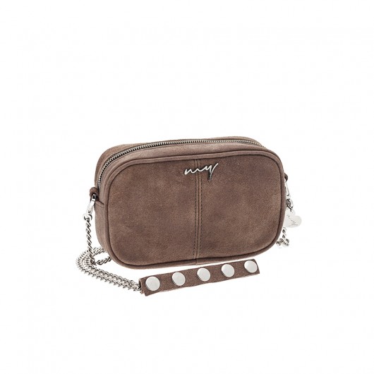 Torebka skórzana brązowa mini listonoszka MyBag