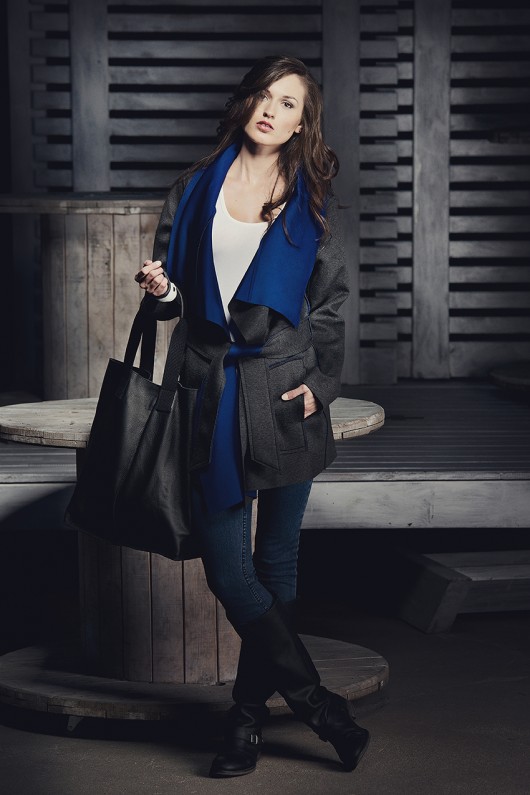 Torba skórzana shopper czarna Passion Clothing