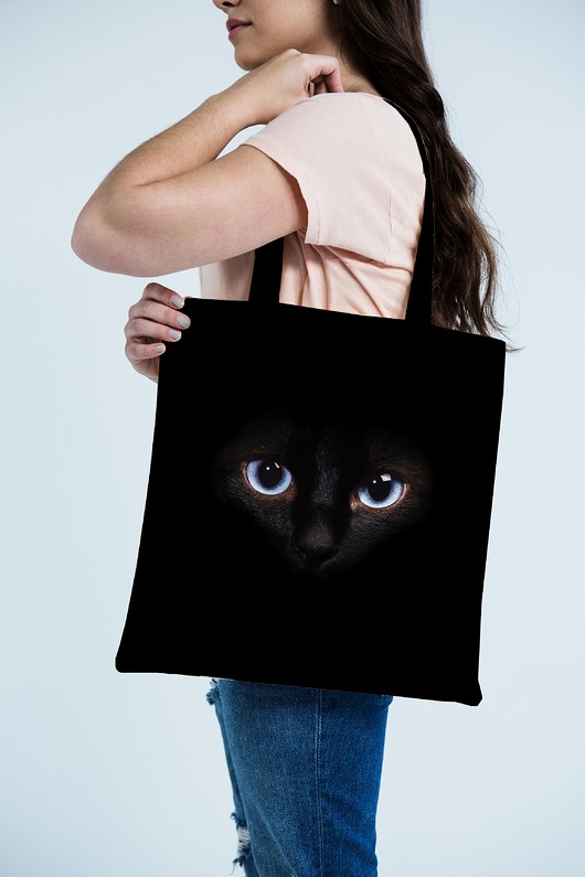 Torba z nadrukiem - Cat Eyes (220g) AllbagAllprints