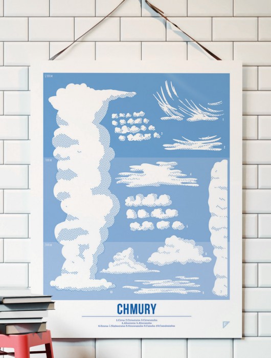 Plakat 30x40 cm - Chmury Follygraph