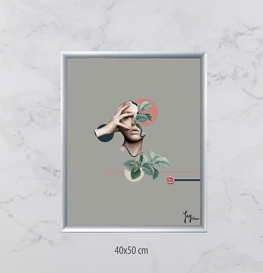 grafiki i ilustracje One 40x50 - kolaż, plakat