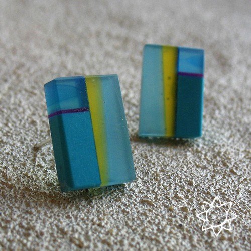 ECO MOSAIC- kolczyki z recyklingu KOS jewellery