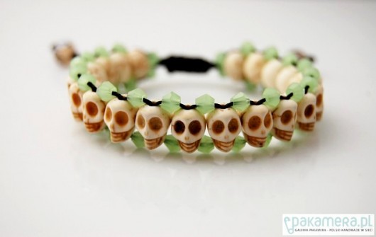 Bransoletka &quot;Mini mint skull&quot; JS Jewelery