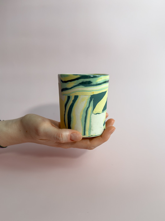 kubki Czarka / kubek nerikomi zielony I