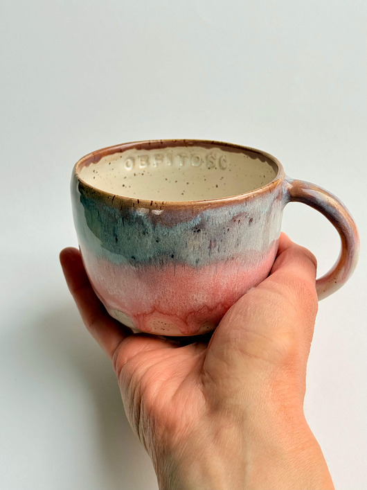 kubki Kubek z napisem "Obfitość" 380ml, fiolet