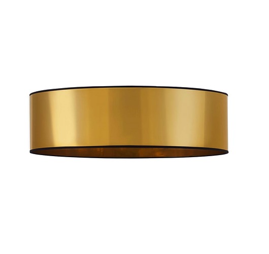 plafony Złota lampa sufitowa do salonu w stylu glamour MEDINA MIRROR - fi 80 cm