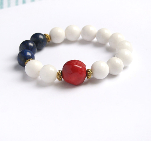 koral, lapis lazuli, jadeit :: MARINE  kaktusia