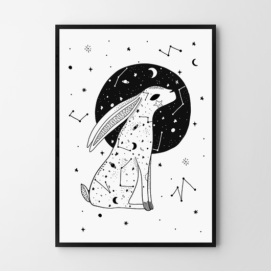 Plakat Luna - seria gwiezdna  HOG STUDIO
