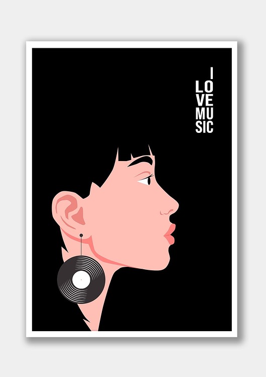 plakaty Plakat I Love Music
