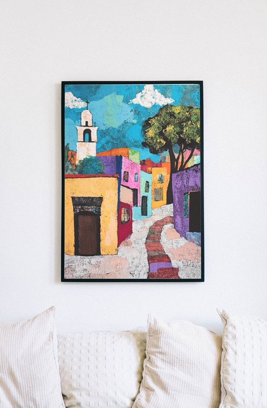plakaty Plakat - Meksykańska wioska 1