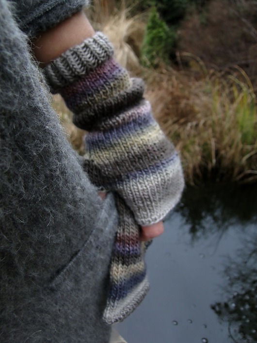 z nutą słońca / mitenki agat handmade