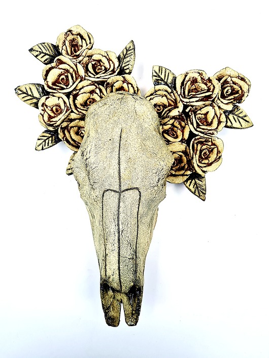 figurki i rzeźby Rzeźba ceramiczna - dekoracja ścienna