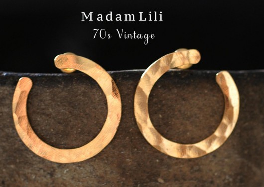 Kim Jewelry vinatage lata 70 kolczyki  MadamLili