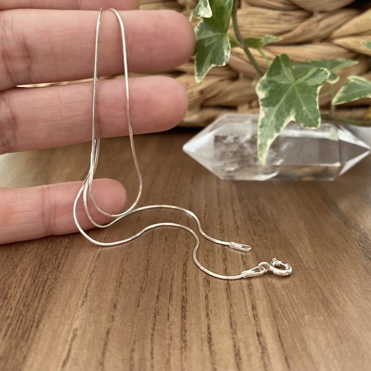 wisiory Srebrny łańcuszek żmijka 40 cm