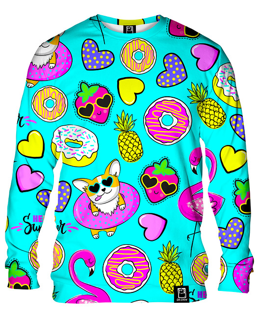 bluza bez kaptura damska Bluza Bez Kaptura Damska DR.CROW Fashion Summer