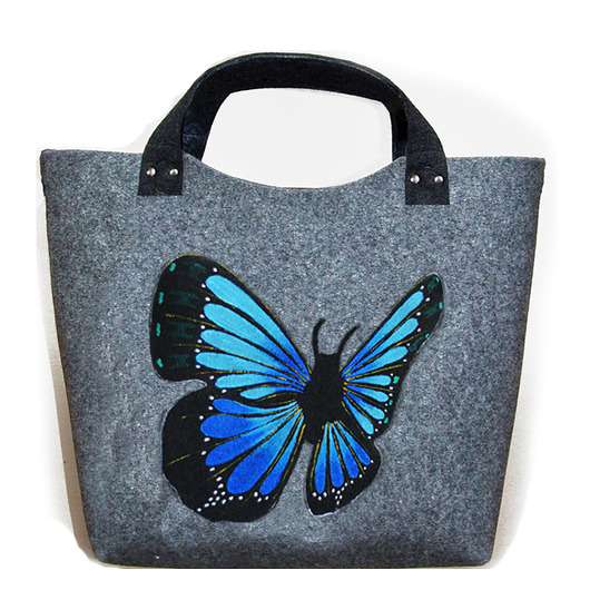 torby XXL Filcowa torba motyl
