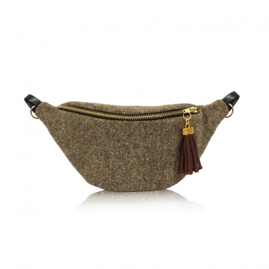 Tweedy Tobacco- MINI nerka na skórzanym paseczku anacomito