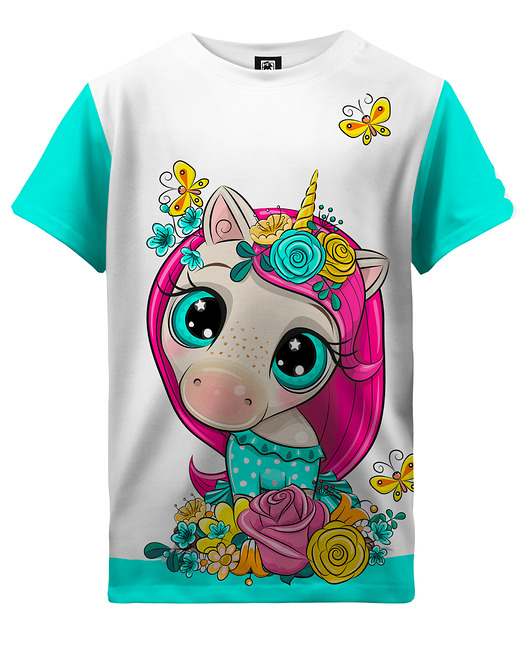 t-shirty dla dziewczynki T-shirt Girl DR.CROW Unicorn