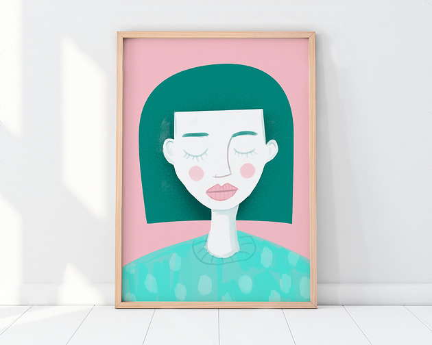 grafiki i ilustracje Morskie włosy