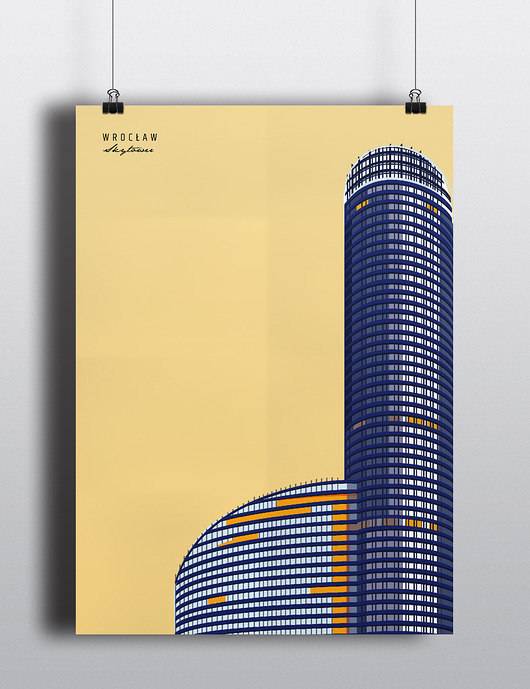 grafiki i ilustracje Skytower - plakat