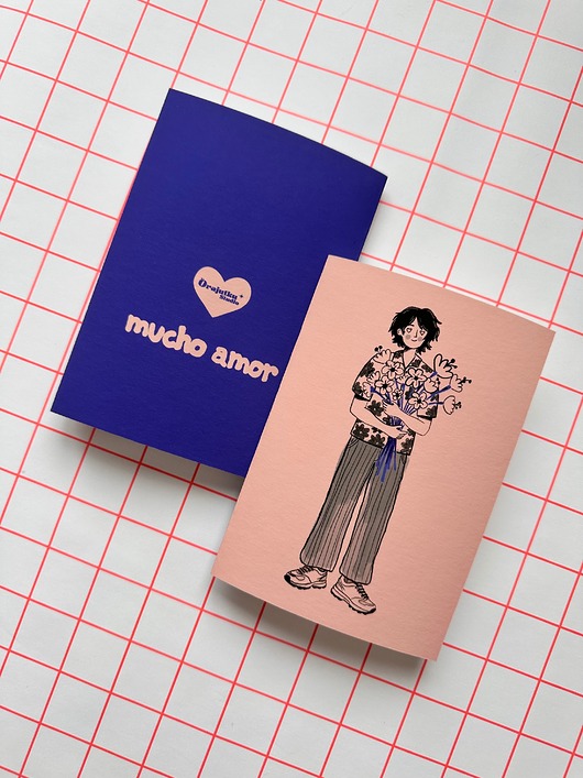 kartki okolicznościowe - wydruki Kartka składana  AMOR