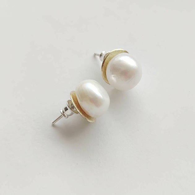 kolczyki z kamieniami Kolczyki OKRĄG