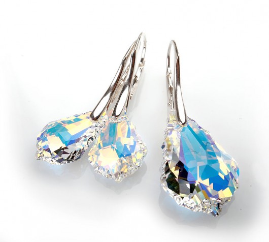 Komplet z kryształów Swarovski crystal AB mellody