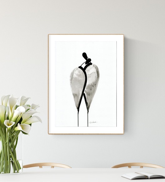 grafika 30x40 cm wykonana ręcznie Krystyna Siwek Art