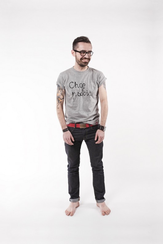 Chcę psocić! / t-shirt / melanż / men familove