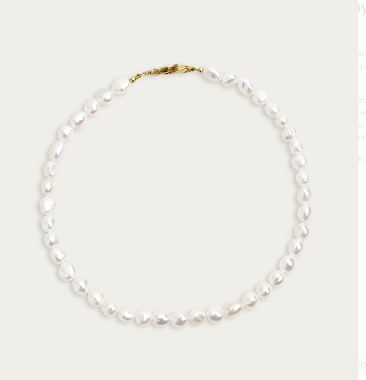 chokery Choker z pereł naturalnych klasy premium
