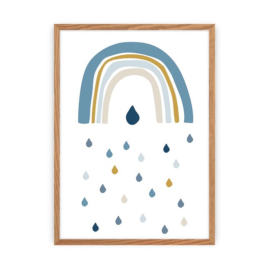 obrazy i plakaty do pokoju dziecięcego Obrazek Rain of Happiness 30x40cm
