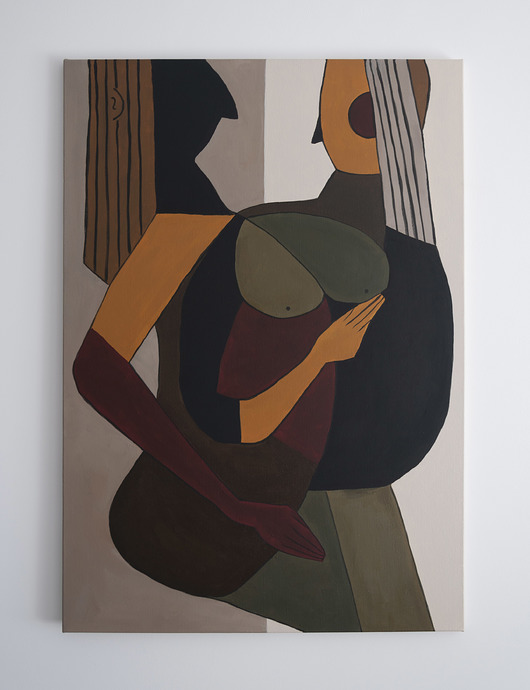 obrazy ORYGINAŁ. Obraz na płótnie - DOTYK 100x70 cm