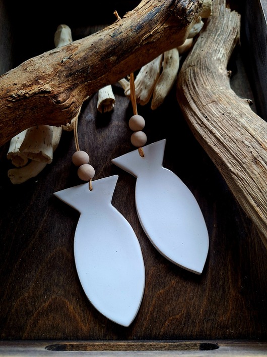 Ozdoby na ścianę Ryby ceramiczne 2 sztuki