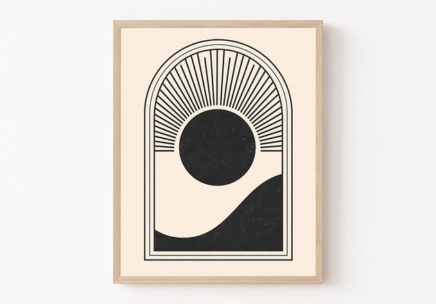 plakaty Plakat modern, pejzaż, modern, boho plakat