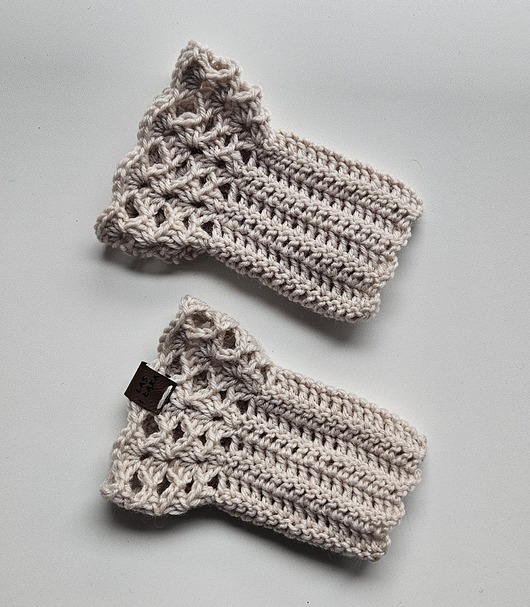 rękawiczki damskie Wełniane Mankiety