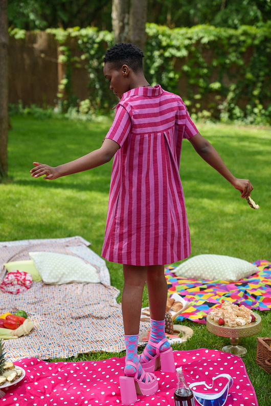 sukienki mini damskie Seaside Stripe Dress