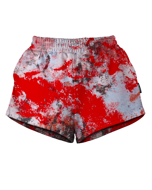 szorty damskie Shorty Spodenki Damskie DR.CROW Marble Red
