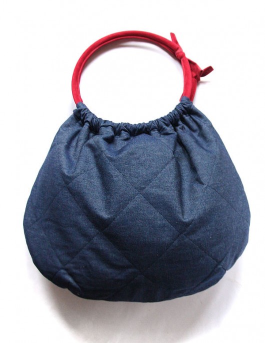 torba  - ściągacz denim marine - elfagado