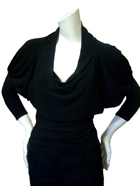 42(XL) Minimalistyczna czarna YULIYA BABICH