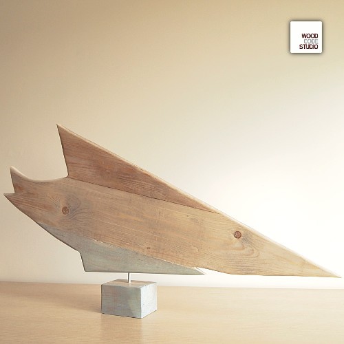DecoShark - dekoracja - drewno oliwa72
